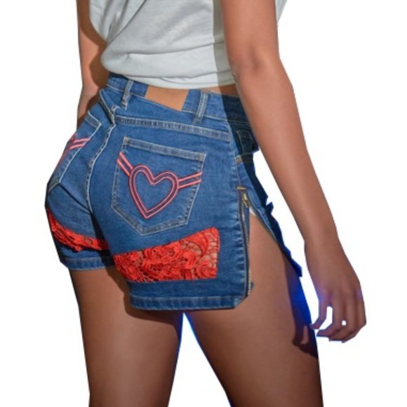 DB Short with Sides Zippers - Picture 1 of 16